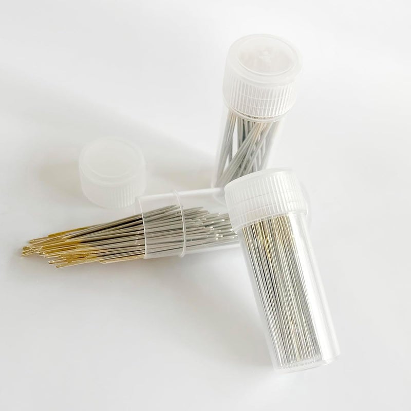 Zhenqing 30-Pack Gold-Tipped Large Eye Embroidery Needles with Round Heads - 10 Each of Sizes 22, 24, 26 for Cross Stitch, Sewing, Quilting & Crafting（67503） - Image 3